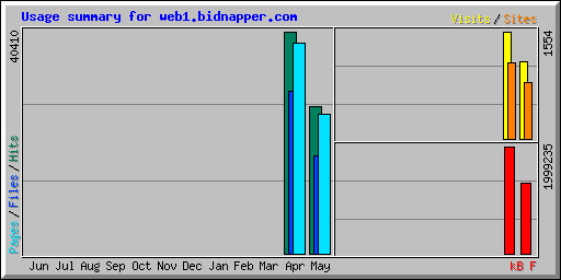 Usage summary for web1.bidnapper.com